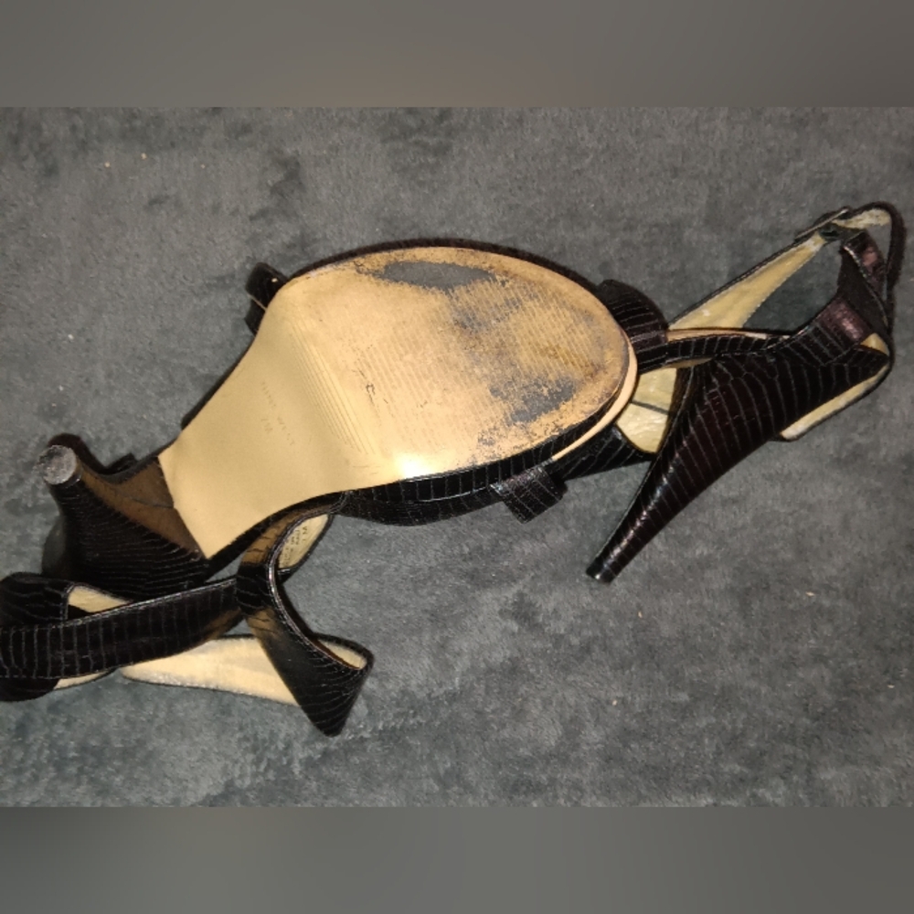 Nine West Black Strappy Heels - Picture 5 of 5
